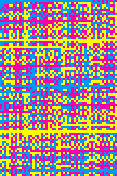 Gray Painting #10 (With Cyan, Magenta and Yellow)